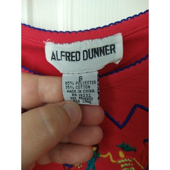 $ Alfred Dunner Pink Short Sleeve Women's S Side Slit Pullover Casual Vacation - Picture 2 of 7